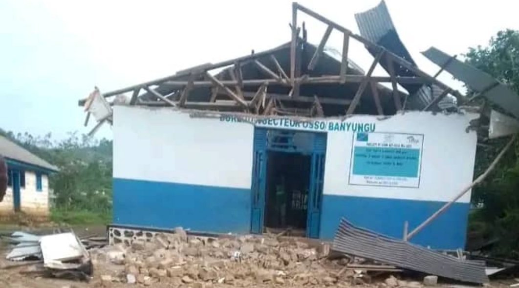 Masisi : un drone des FARDC détruit le bureau de secteur Osso-Banyungu et plusieurs maisons de civils à Nyabiondo