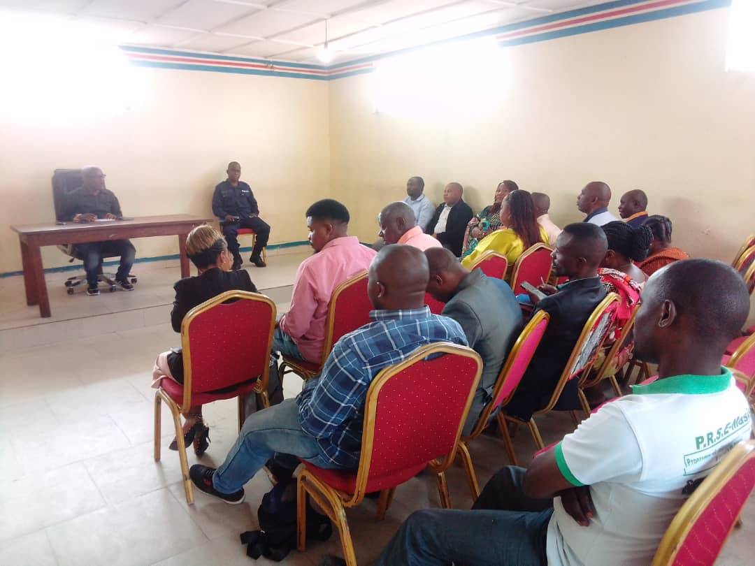 Goma : le Bourgmestre de Karisimbi, Abdoul Bikulo Pascal, encourage les chefs de quartiers à renforcer la sensibilisation des jeunes