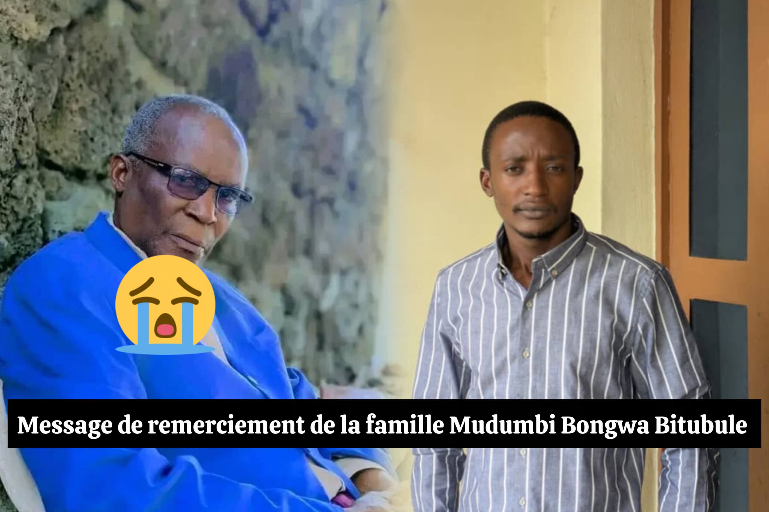 Masisi/Sake : Message de remerciement de la famille Mudumbi Bongwa après un deuil douloureux